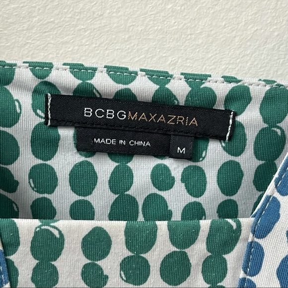 5/$20 BCBGMAXAZRIA polka dot sleeveless top M - Picture 5 of 7